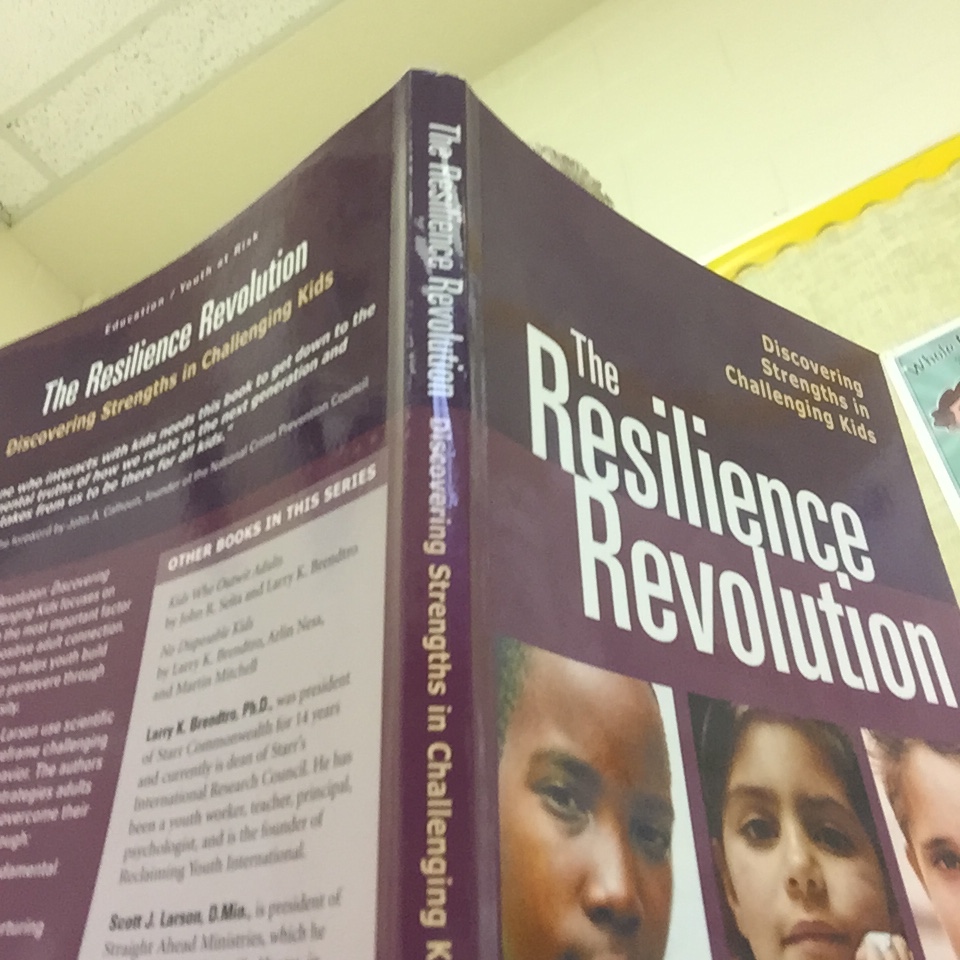 In the classroom reading selfie!