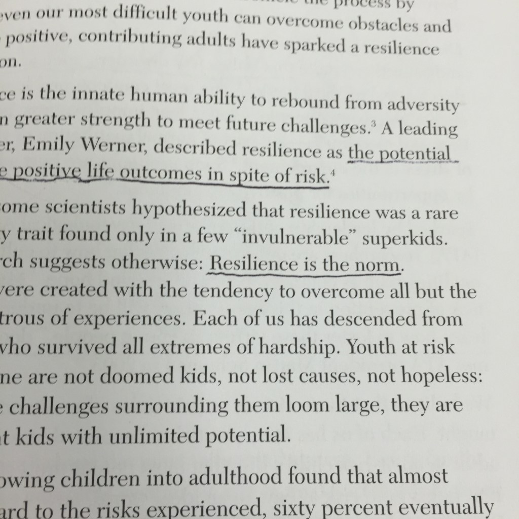 Resilience is the norm.